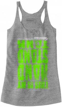 StrongerRx Wod and Fitness Tank Tops (The HSPU Tank - Gray, Large)