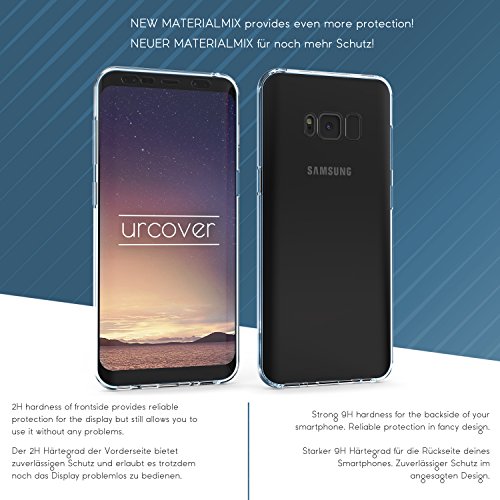 Urcover Funda Galaxy S8 Carcasa Mejorada Samsung Galaxy S8 Cover 360 Grados Carga inal mbrica Qi Case Transparente - Azul Urcover Funda Galaxy S8 Carcasa Mejorada Samsung Galaxy S8 Cover 360 Grados Carga inal mbrica Qi Case Transparente - Azul