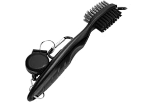 LL-Golf® Palo de Golf Cepillo con Amoladora de Ranura y mosquetón para el Bolsa de Golf/Brush with Groove Sharpener