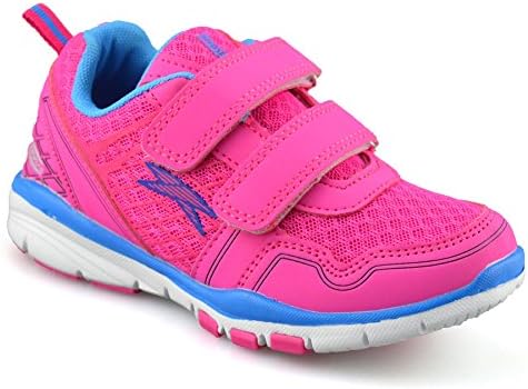 RedBlue Boys Girls Childrens Casual Touch Strap Summer Sports Running Trainers Shoe Size[UK 12 Kids,Pink]