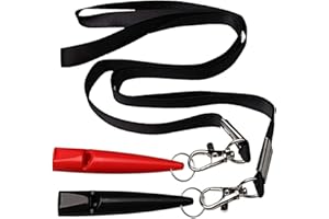 kuou 2 Pcs Professional Dog Whistle 210.5, Plastic Dog Training Whistles with Lanyard, High Pitch Dog Whistles for Recall Bark Control