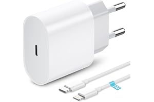 AINPOW Szybka ładowarka do iPhone'a 20 W, ładowarka USB C z kablem do ładowania iPhone'a 2 m, wtyczka USB C, zasilacz iPhone Charger, adapter z kablem do szybkiego ładowania do iPhone 14 Pro Max 14 Plus 13