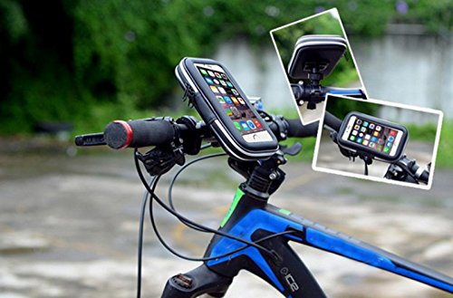 haodou supporto bicicletta impermeabile per Smartphone Supporto Stabile volante titolare 4.7Â pollici adatto per tutti i tipi di bicicletta e manubrio nero