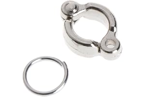 WOEIFGV Anillos de metal para patas de loro, pie de apertura activa para pájaros pequeños y grandes, clips de aleación para loros que vuelan fuera