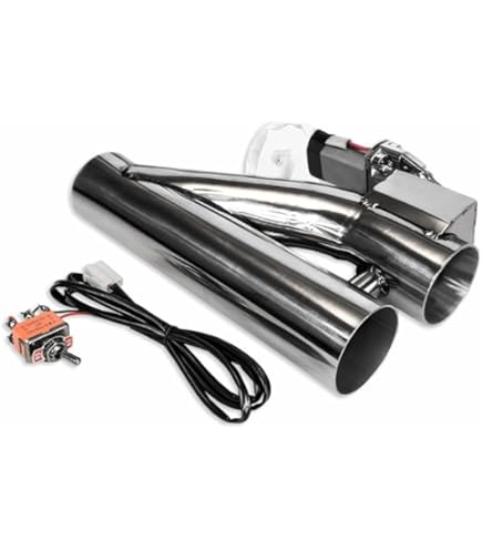 Valvola Scarico Elettrica Auto - Controllo Telecomando, Acciaio Inox, Universale Per Tubo 51mm - Foto 2