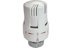 NA-1 White Radiator Thermostatic TRV Valve Head Replacement M30 x 1.5 Universal for All Manufacturers