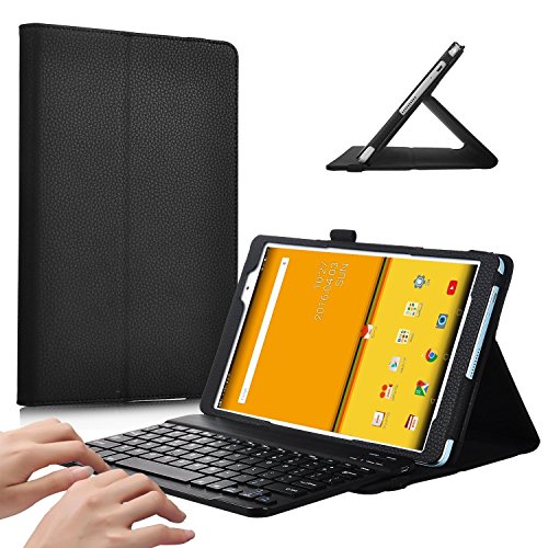 ELTD Acer Iconia Tab 10 A3-A40 / Acer Iconia One 10 B3-A30 Tastatur, Detachable Bluetooth Tastatur (QWERTZ Tastatur) mit Standfunction Für Acer Iconia Tab 10 A3-A40 / Acer Iconia One 10 B3-A30, Schwarz