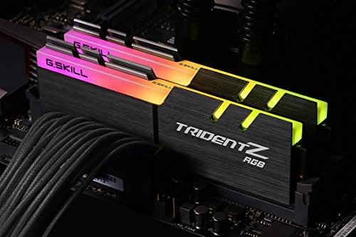 G.SKILL F4-AG.SKILL F4-3600C17D-16GTZR 16 GB (8 GB x 2) Trident Z RGB Series DDR4 3600 MHz Dual Channel Memory Kit - Black with full length RGB LED light bar3600C17D-16GTZR 16 GB (8 GB x 2) Trident Z RGB Series DDR4 3600 MHz Dual Channel Memory Kit - Black