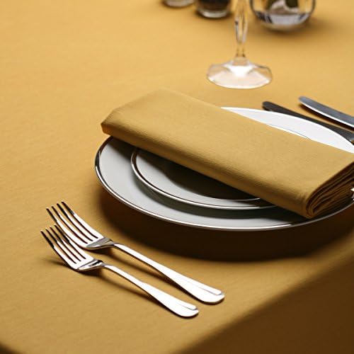 Signature Rectangular Tablecloth Mustard Gold 132 x 230 cm