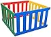 TikkTokk Nanny Panel Playpen (Multi-Coloured)