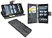 Produktbild Sony Xperia Z5 Dual Sim ( E6683 ) // Buchtasche Hülle Case Tasche Wallet BookStyle in Anthrazit @ Energmix