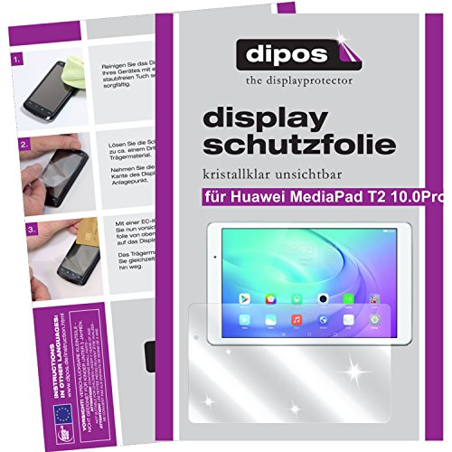 dipos Huawei MediaPad T2 10.0 Pro Schutzfolie (2 Stück) - kristallklare Premium Folie Crystalclear