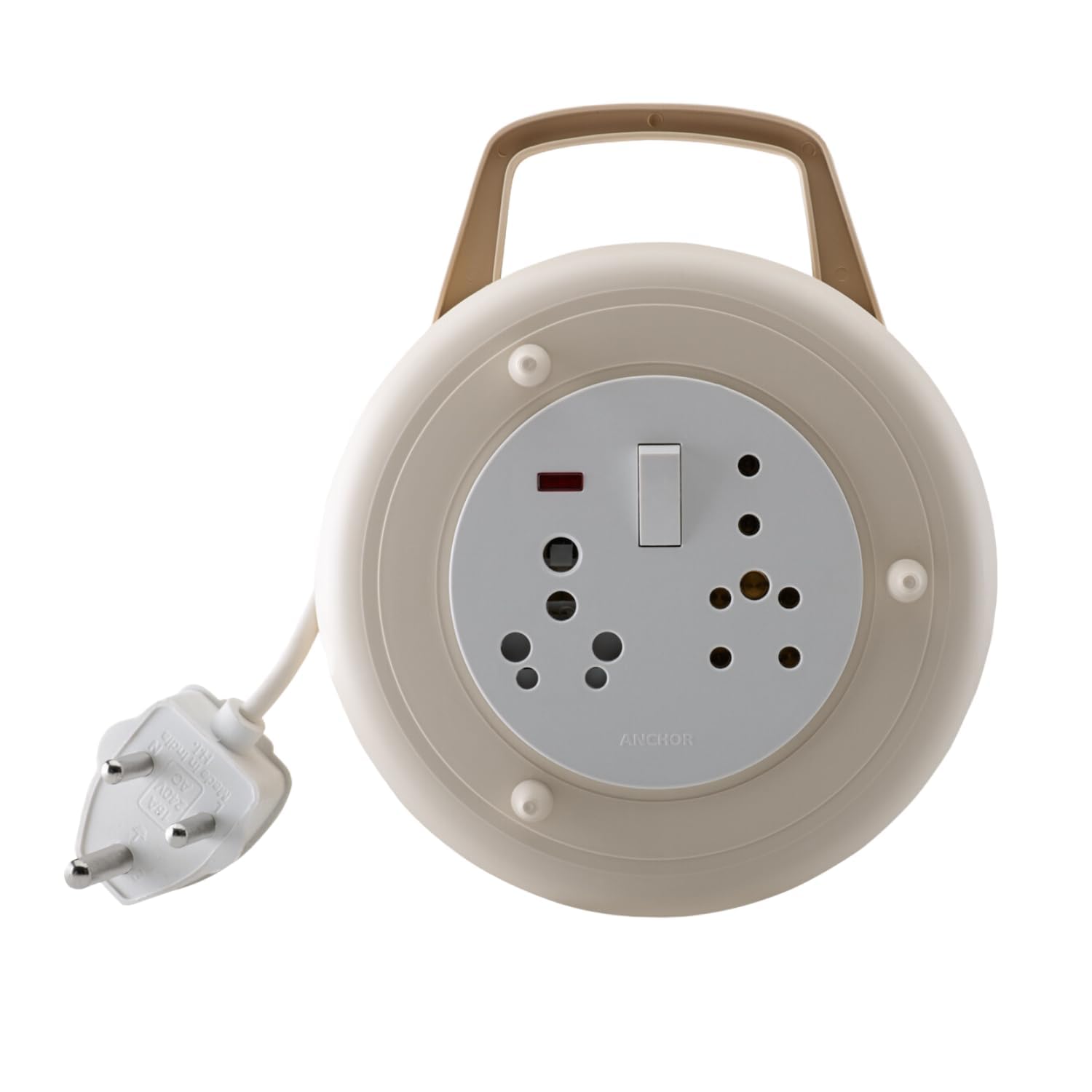 Anchor by Panasonic Polycarbonate Flexicord 3-Pin Dyna (Ivory and White)