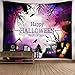 Produktbild VEMOW kommende Halloween Mond Kürbis Tapisserie Zimmer Tagesdecke Wand Kunst hängenden Home Decor Grand 130cm x 150cm/51.18" x 59.06"(Mehrfarbig, 130cm x 150cm/51.18" x 59.06" )
