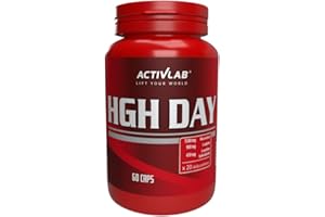 Activlab HGH Day - 60 caps | Maca Extract, L-Arginine, L-Ornithine HCL, Zinc| Natural Formula | Preworkout | Bodybuilding, Powerlifting, Combat Sports