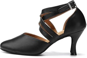 SWDZM Donna Scarpe da Ballo Latino Americano Punta Chiusa con Paillettes Professionali Ballroom Sala da Ballo Scarpe,Model IT18025