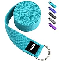Umi. Essentials, cinghia per yoga, 1,8 metri, colore blu cielo, con eBook omaggio (lingua italiana non garantita)