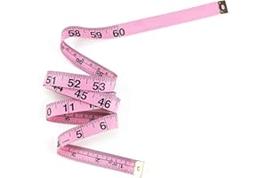 WINTAPE Double Sided Tape Measure, Suitable For Body Measuring, Sewing/Tailors Tape, Inches & CM's, 150cm / 60 inches (Pink)