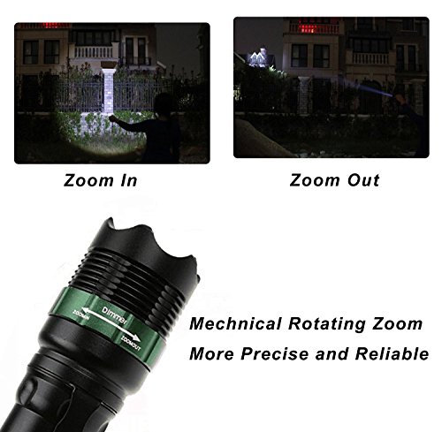SOAIY® Wasserdicht Cree LED Taschenlampe 240 Lumen geeignet für Camping Notfall Outdoor - 2