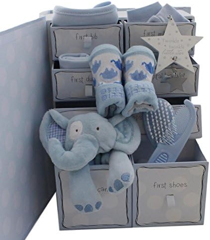 Baby boy gift basket baby boy gift hamper boy packed keepsake box with drawers baby shower gift new baby boy gift