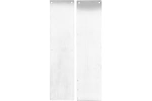 FTVOGUE Paquete de 2 Placas Decorativas de Acero Inoxidable 304 para Puertas Interiores y Exteriores