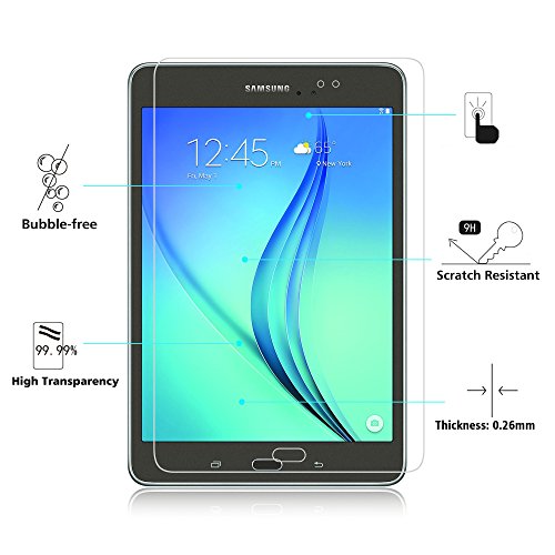 Samsung Galaxy Tab A 9.7 Panzerglas Displayschutzfolie, Nearpow Schutzfolie 9H Härte, Anti-Kratzen, Anti-Öl, Anti-Bläschen, lebenslange Garantie - 2