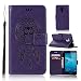 Produktbild LMAZWUFULM Hülle für Honor 5C / Huawei 7 Lite / Huawei GT3 (5,2 Zoll) PU Leder Magnetverschluss Brieftasche Lederhülle Eule und Traumfänger Muster im Bookstyle mit Standfunktion und Karten Slot Schutzhülle Ledertasche Flip Cover für Honor 5C / Huawei 7 Lite / GT3 Lila