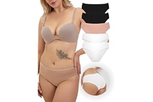 ALYA UNDERWEAR Bielizna damska Premium, Nadaje się do użytku codziennego, Bawełna organiczna, Oddychające majtki damskie, Wygodne, Majtki 5-częściowe