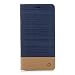 Produktbild Hülle für Sony Xperia XA1 Ultra (Nicht zutreffend für Sony Xperia XA1) , IJIA Mode Elegant Leinwand Nähte Rein Dunkelblau Flip Case Leder Cover PU Lederhülle Schutzhülle Ledertasche mit Zusatzfunktionen Card Slot Schale Cover Book Style Design Tasche für Sony Xperia XA1 Ultra (6.0")