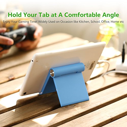 Tablet Ständer UGREEN Tablet Halterung Handy Holder Tisch Halterung für Max 10 Zoll Tablets, E-Reader und Smartphones; iPads, Google Nexus 7/10/4, Samsung Galaxy Tab P5100/ P3100/ N8000 Blau - 3