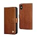 Produktbild iPhone X iPhone XS Original Leder Flip Hüllen, Pierre Cardin Brieftasche Abdeckung Fall mit Karte Inhaber & Magnetverschluss & Ständer Design zum Männer Frau kompatibel Apple iPhone X/XS - Braun