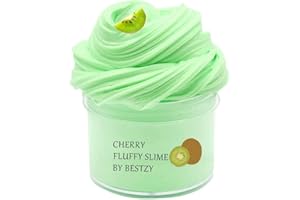 SIMUER SIMUR Fruchtton, grüne Kiwi Butter Schleim Ton Kitt Stressabbau DIY Schlamm Spielzeug 7oz 200ml