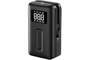 UGREEN Tyre Inflator Portable Cordless Electric Air Pump 150PSI Auto-Off Car Tyre Pump with LED Light Digital Gauge for Accurate Pressure Readings for Cars, Motorcycles, Balls, All Bicycles, etc
