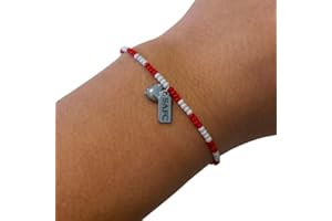 Beadlet Sunderland Football Club Fan Beaded Bracelet With Tag & Heart Charm