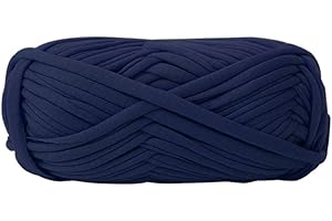 Benoon Fil à Tricoter De Tissu Fait Main De Couleurs Multiples Pour Le Matériel De Crochet De Sac à Main De Tapis Tressé De Bricolage Bleu marin