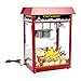 Produktbild Royal Catering Popcornmaschine Popcornmaker RCPR-16E (1.600 W, Arbeitsleistung 5 kg/h 16 L/h, Topfdurchmesser 18,5 cm, Topfbeschichtung Teflon, inkl. Schaufel Messbecher) Rot