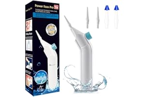 MiTdir Irrigatore Orale Portatile Tonsil Stone Remover No Batteries Needed Manual Design curvo per la pulizia del cavo orale Con 2 ugelli spray e 2 ugelli per il lavaggio delle orecchie