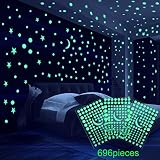 Buena calidad: resplandor bastante ligero en la oscuridad; Los puntos luminosos, la luna y la estrella de techo brillante están hechos de adhesivos de vinilo autoadhesivos de PVC; Absorbiendo 10-30 minutos de luz artificial de 10-12 horas