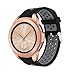 Produktbild Luckhome Uhrenarmband Serie Lederarmband Ersatband Mit Edelstahl Metall Schließe Classic Armband Ersatz Band Doppelte Farbe Sport-Silikonarmband-Armband für Samsung Galaxy Watch 46mmC
