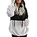 Produktbild TianWlio Damen Hoodie Frauen Langarm Hoodie Mode Langarm Herbst Winter Hooded Sweatshirt Mantel Winter warme Wolle Reißverschluss Taschen Baumwolle Mantel Outwear