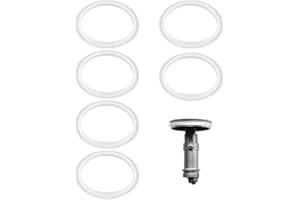 FUITKE 38mm Pop Up Sink Plug Rubber Seals, 6 Pack O-Rings Seal Gasket Replacement Washers for Push-Type Basin Waste Drains Bath Plug Spares Sinks Metal Plugs Washbasins Kitchen Basin