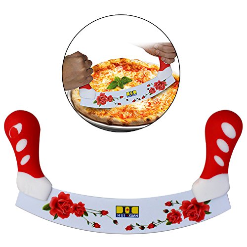 Huixuan Rocker Style Metal Pizza Cutter, 25cm, Random Colors RS.99 (67.00% Off) - Amazon