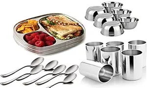 King International Stainless Steel Dinner Set Of 24 Pieces