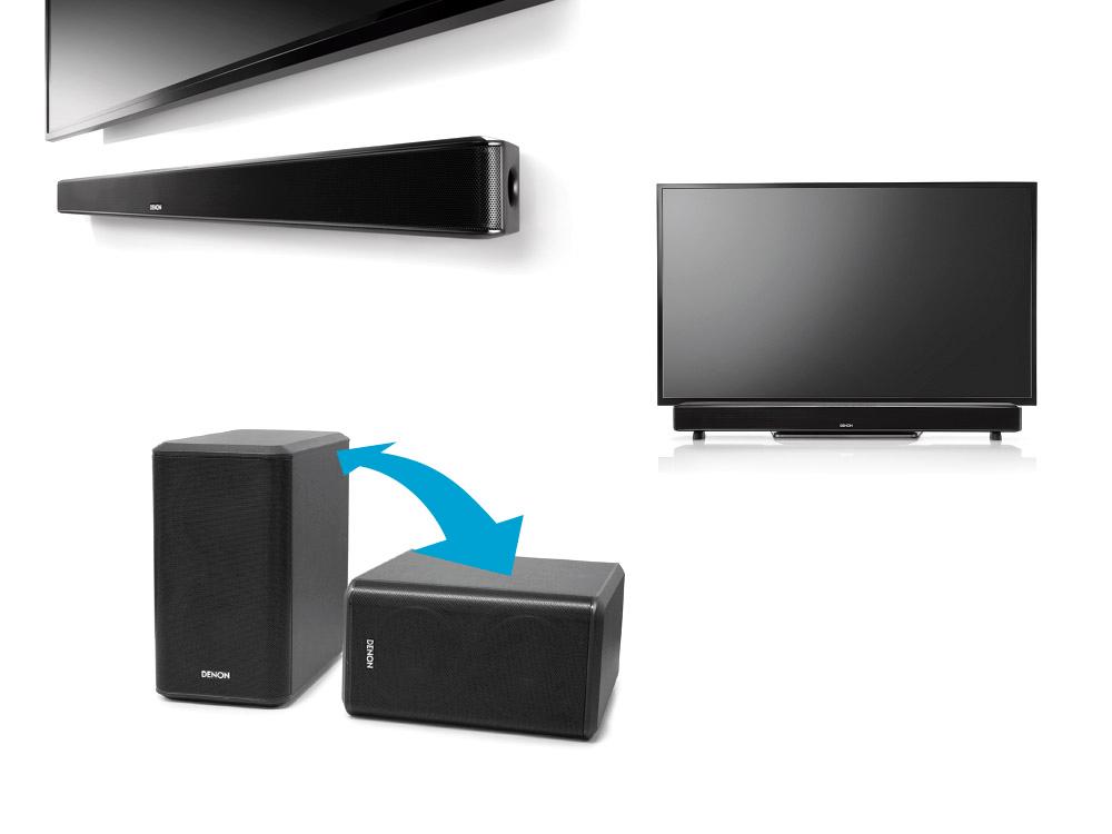 Denon Electronic Soundbar mit Wireless Subwoofer (HDMI mit ARC, Opitcal, Bluetooth, Dolby und
