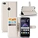 Produktbild Huawei P8 lite 2017 hülle, KuGi Huawei P8 lite 2017 hülle / Fall - Hochwertige PU-Leder Ständer Wallet hülle für Huawei P8 lite 2017 51091CDM Smartphone.(Weiß)
