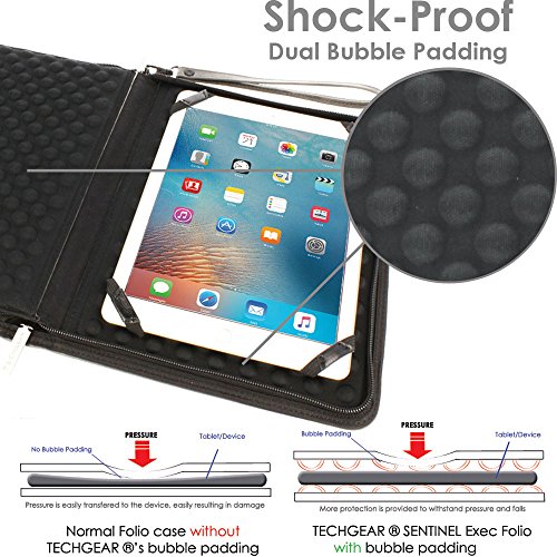 TECHGEAR S-EXEC Folio Sleeve.L Tablet-Schutzhülle, 9-11 inch Screen, Slate (Folio) - 5