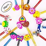 【Divertido y Gracioso】Diferentes colores y varios dibijos con distintas motivos de animal, fruta y dulce atraen a los niños. De modo que el estudio para ellos no es una cosa aburrida sino divertida