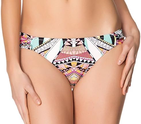 Jessica Simpson Starburst Side Shirred Hipster Bikini Bottoms L