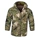 Produktbild Taktische Hautjacke Wasserdichte Regenmantel Windbreaker Dünne Militärjäger Kleider Schnell trocknendes Schweiß Sonnenschutz UV-Schutz Atmungsaktive Sommer Outdoor Camouflage Leichte Fast Dry Jacke (XL, Ruinen Grünes Camo)