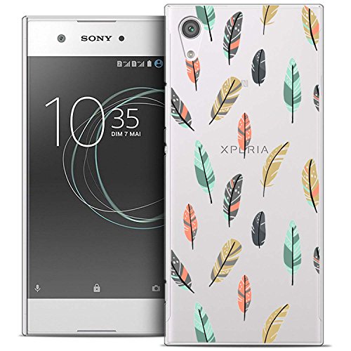 Sony Xperia XA1  5 0 pulgadas  Funda  ocketcase   TPU Carcasa Suave Silicona Flexible Gel Funda Resistente a los Ara  azos Tapa Protectora Case Cover para Sony Xperia XA1  plumas de colores    Gratis l  piz   ptico